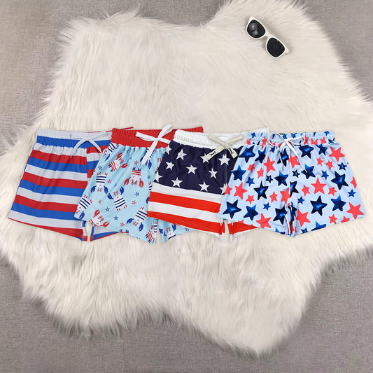 RTS NO MOQ Boys swim trunks lining sun protection swim trunks