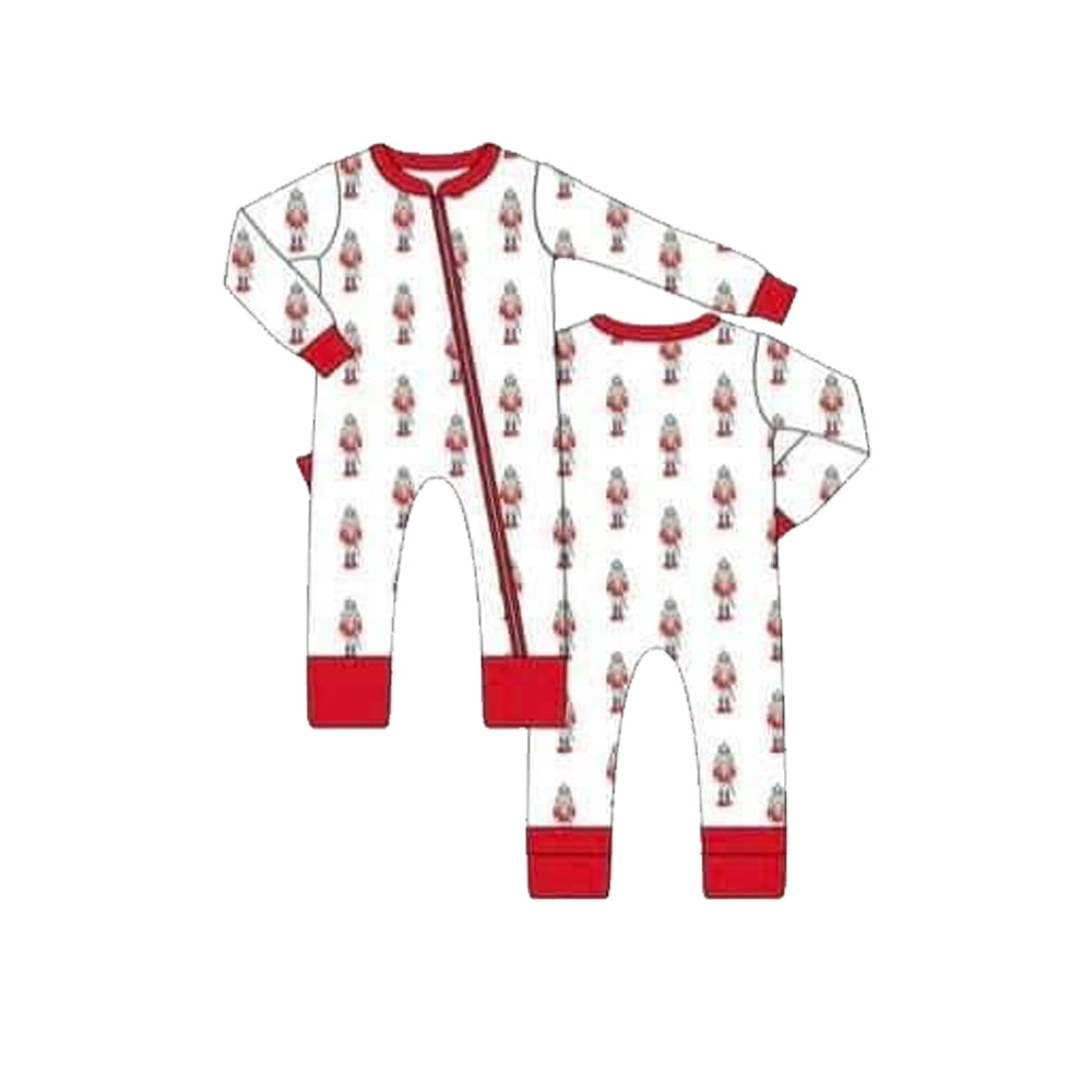 Deadline  August 6 custom no moq Long Sleeve Christmas Romper Christmas Girls Romper