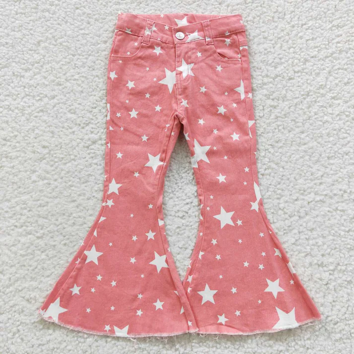 RTS NO MOQ Sibling Baby Girls Clothes Jeans: Flared & Ripped