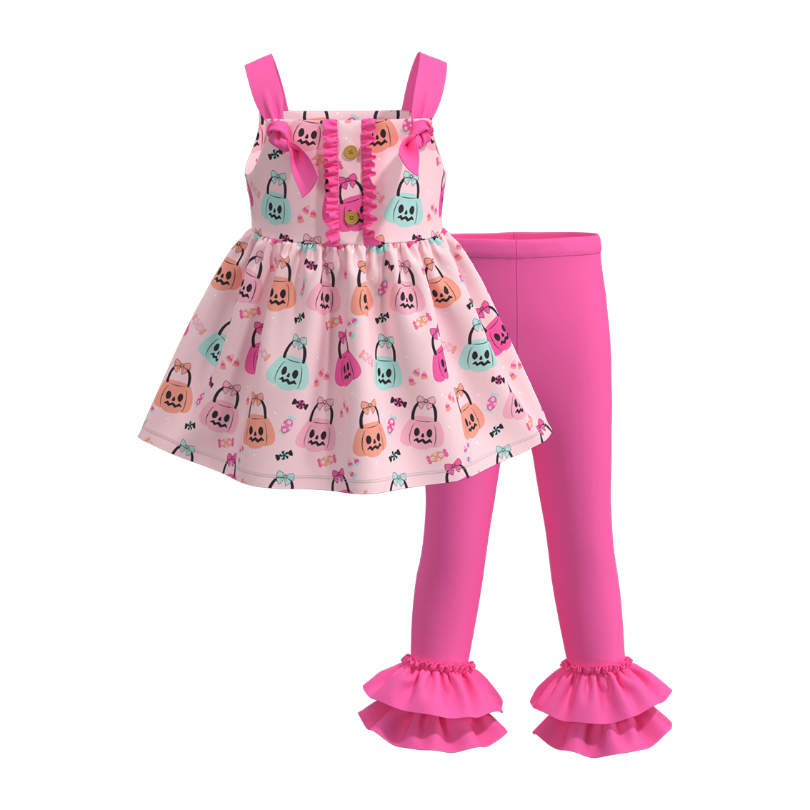 Deadline August 6 custom no moq Halloween Pumpkin Pink Pant Suit