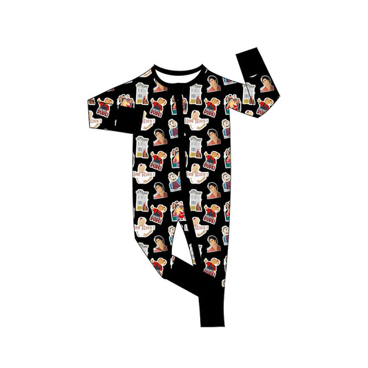 Custom moq 3 eta 7/8week moq 5 eta /4/5week Cartoon Long Sleeve Romper