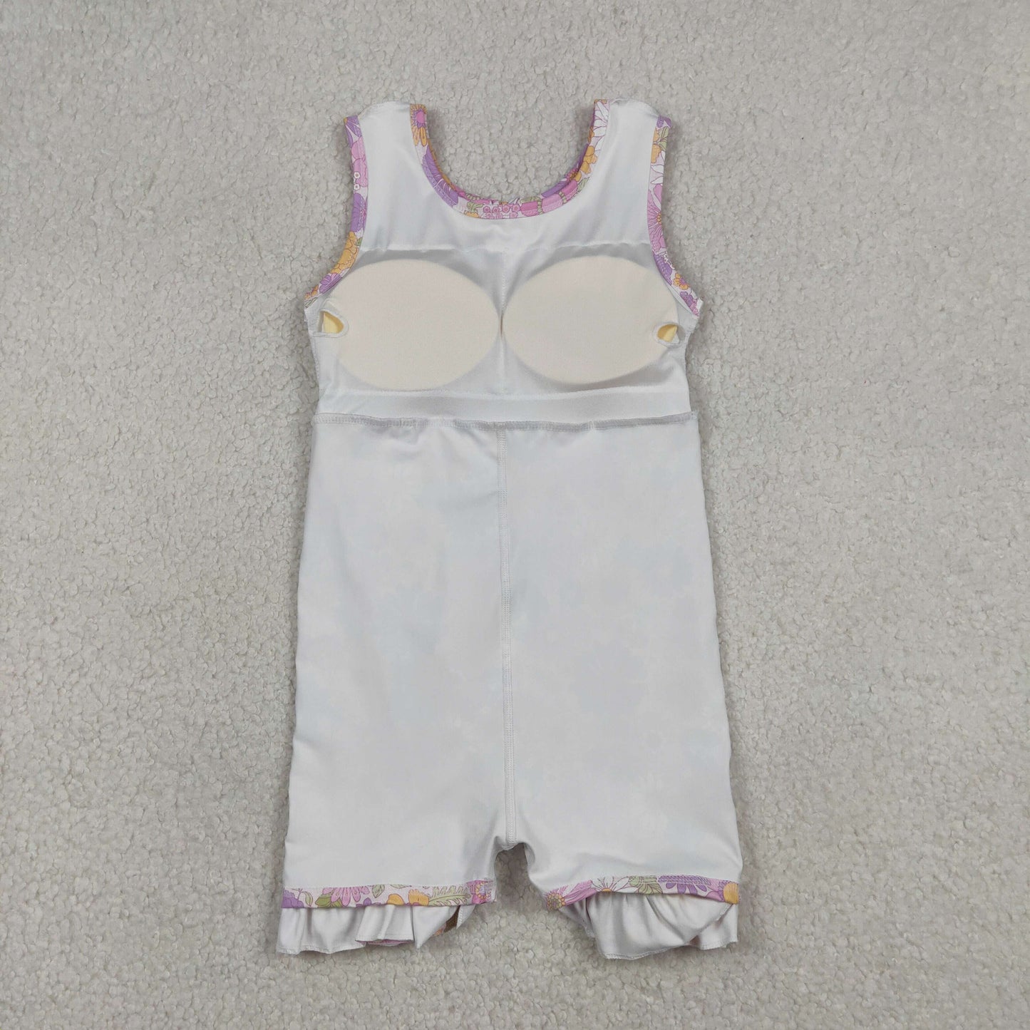 RTS NO MOQ（In Stock) Pink Bow Colorful Flower Lace Yoga Sleeveless Dress