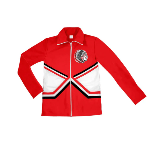 Deadline July 5 custom no moq  eta 6-7weeks red zipper jacket