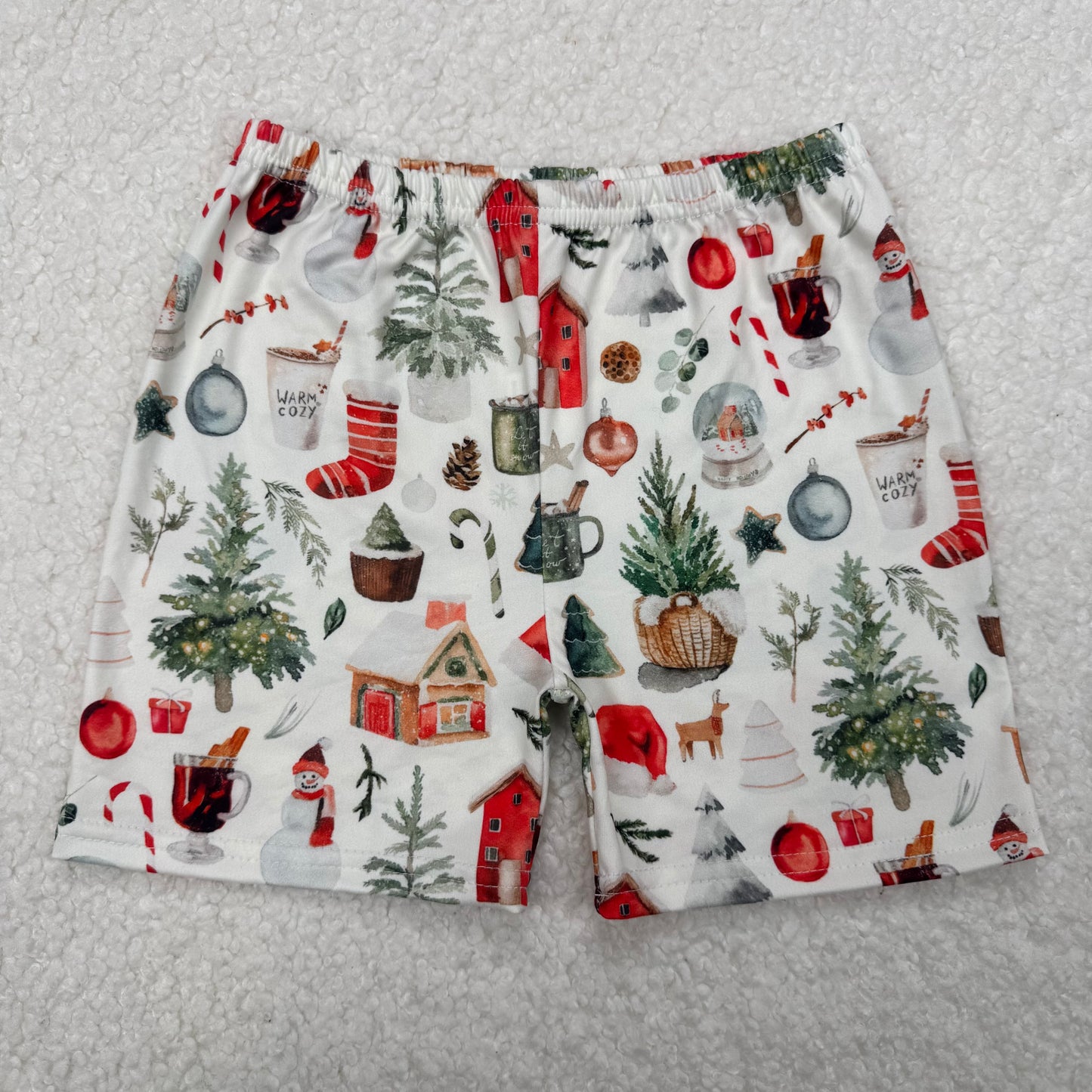 RTS SALES NO MOQ Christmas themed shorts