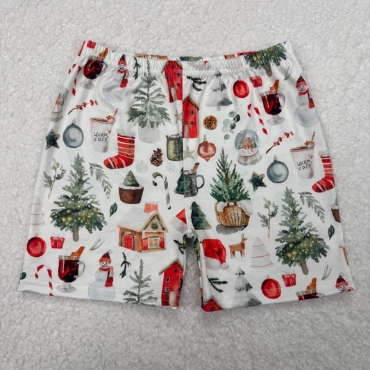 RTS SALES NO MOQ Christmas themed shorts