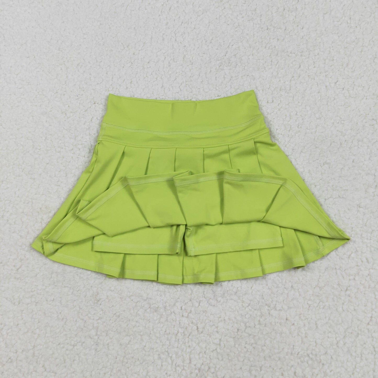 RTSNO MOQ GLK0081 Pure yellow green yoga skirt