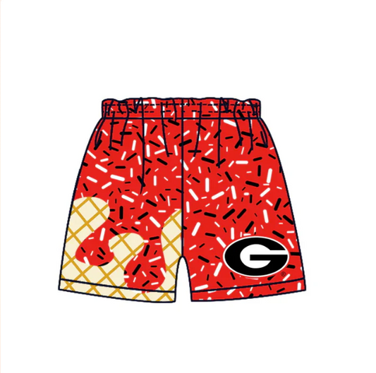 PRE ORDER Deadline August 12 close custom no moq baby kids summer Black and white polka dot summer shorts