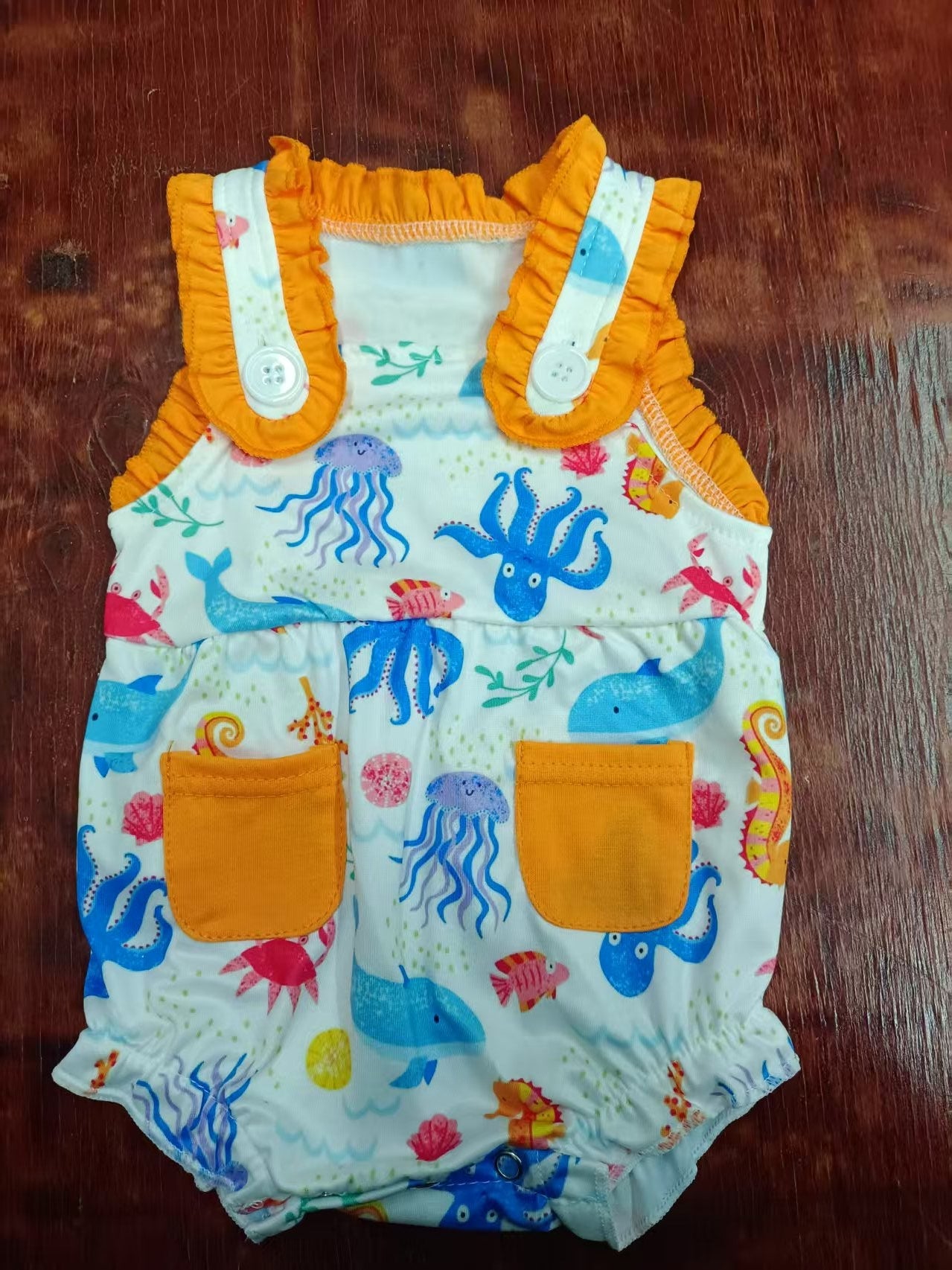 Custom moq 3 eta 6-7weeks baby girl clothes sleeveless romper