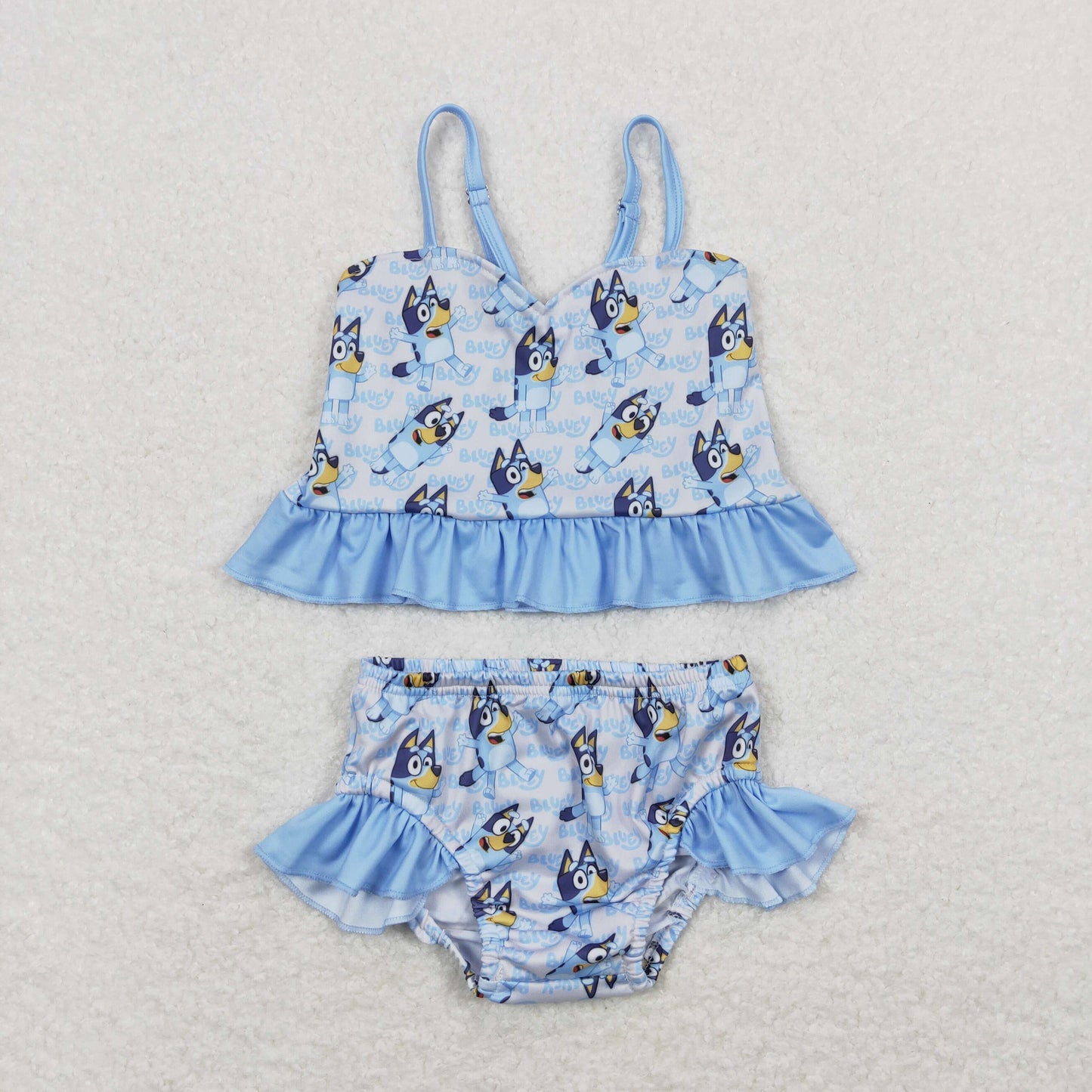 E10-19 Bluey halter swimsuit two-piece set