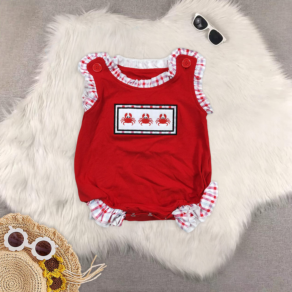 RTS NO MOQ Embroidery short-sleeved shorts suit & short-sleeved sets and romper