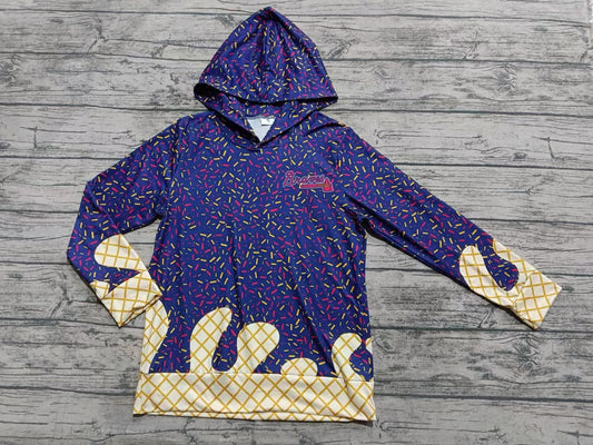 custom moq 3 eta 6-8weeks adult and kids clothes team hooded long sleeve top