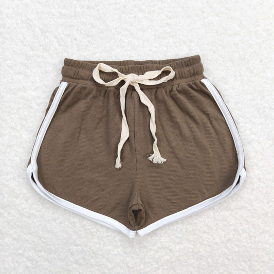 SS0314 dark brown shorts