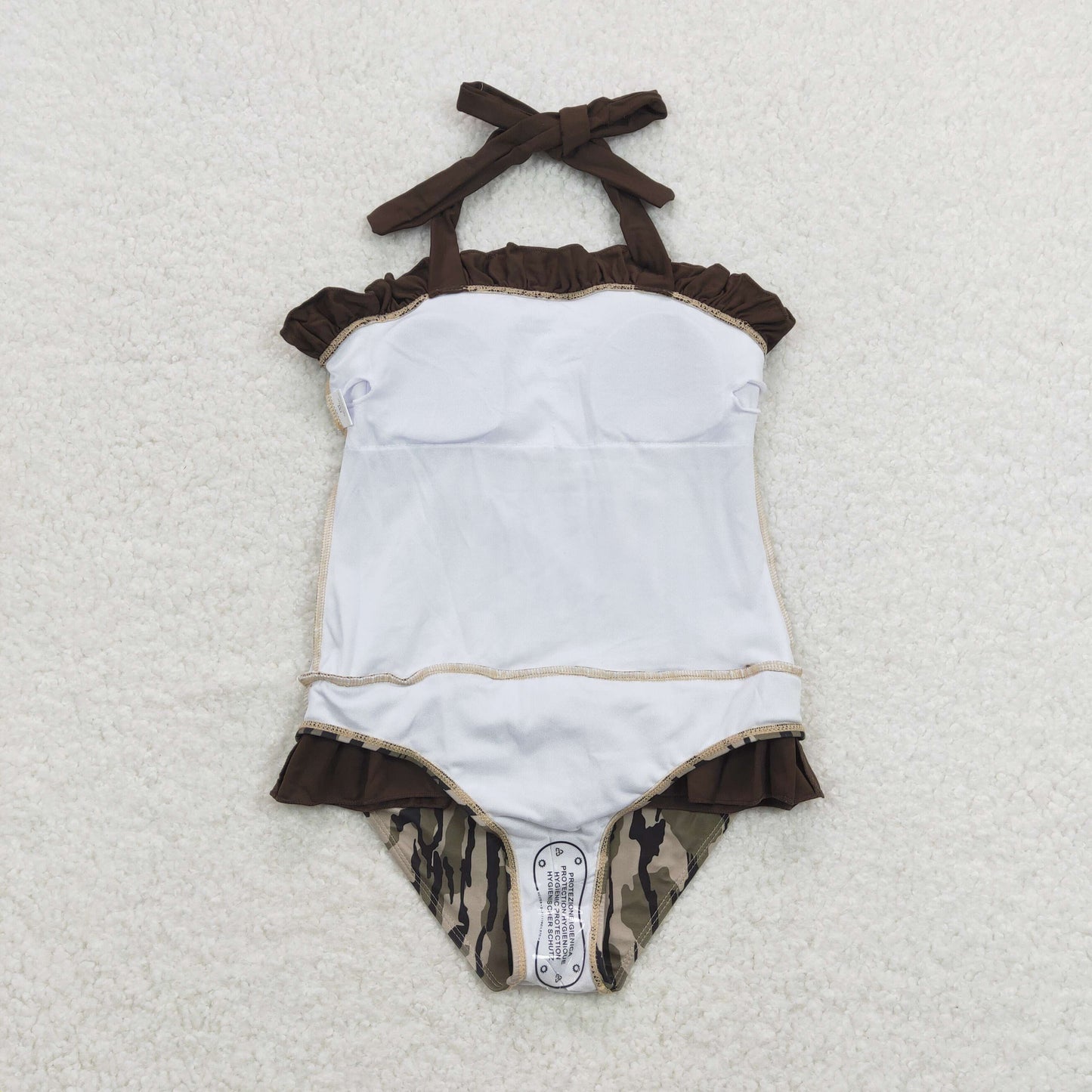 S0192 Camouflage lace one-piece swimsuit