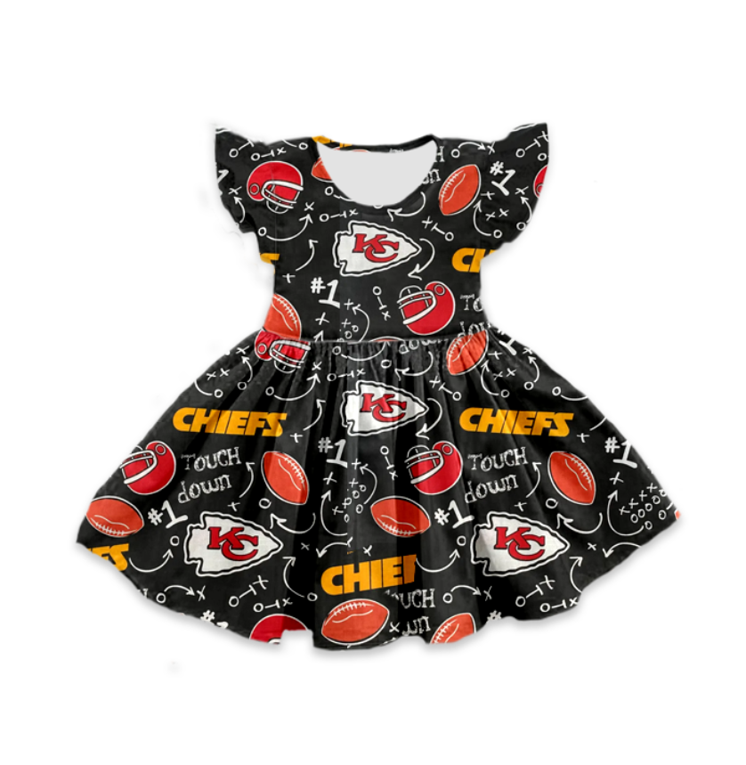 custom moq 3 eta 6-7weeks baby girls clothes flying Sleeves Dress