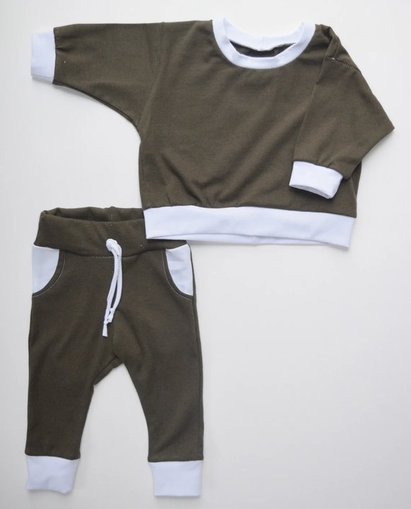 custom moq 3 cotton fabric eta 7-8weeks army green long-sleeved trousers suit