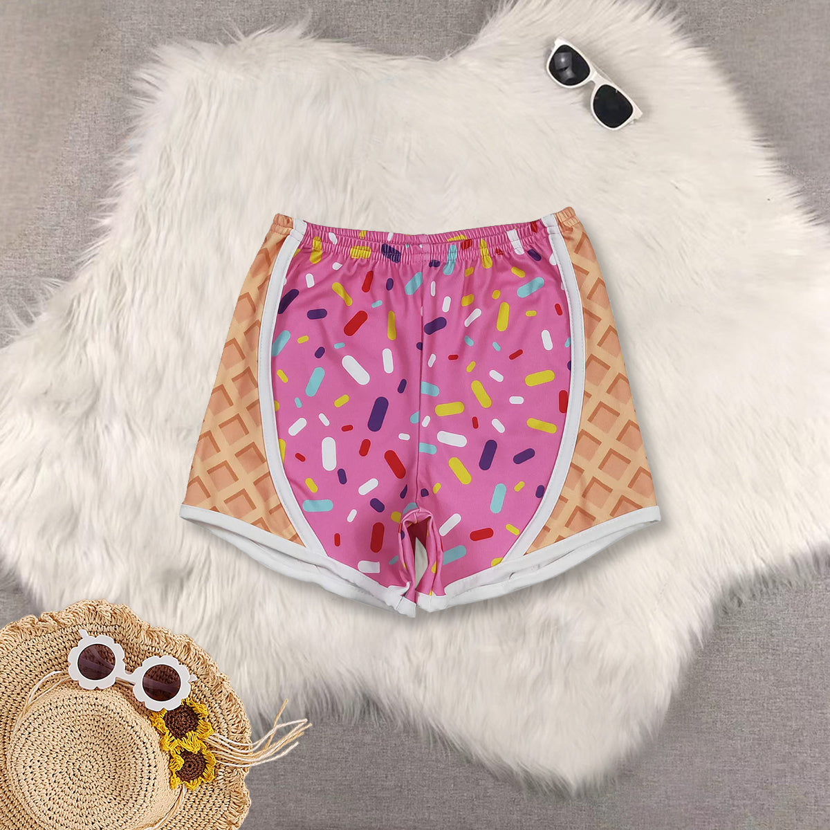 RTS NO MOQ Baby girls clothes Summer ice cream team Shorts