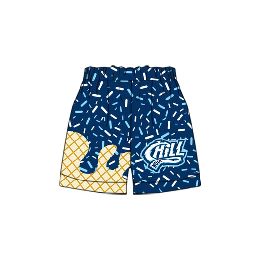 custom moq 3 eta 6-8weeks adult and kids Gold White Beach Summer Shorts