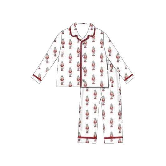 Deadline August 6 custom no moq Christmas Christmas Button Pajamas Long Sleeve Pants Set