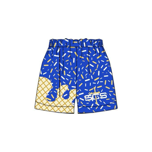 custom  White Gold Beach Shorts skirt and hoodie School is Saint Catherine