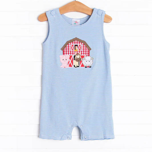 Deadline: February 9 close custom no moq farm Boys rural summer romper