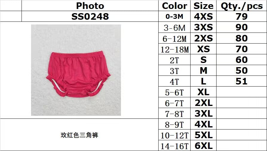 SS0248 Rose red briefs