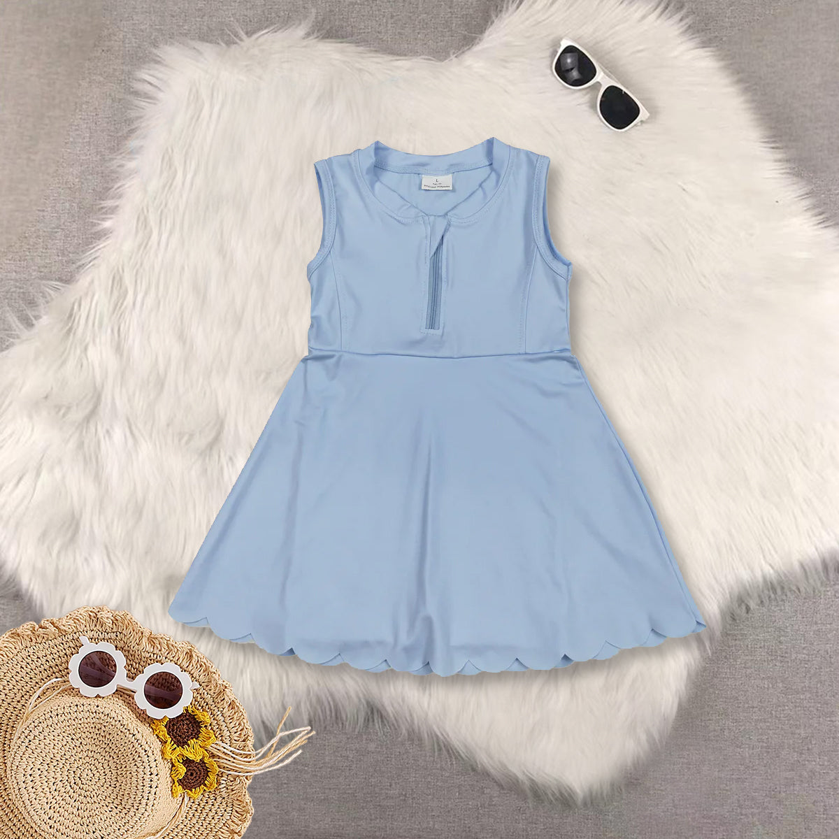 RTS NO MOQ baby girl clothes yoga suspender skirt sets