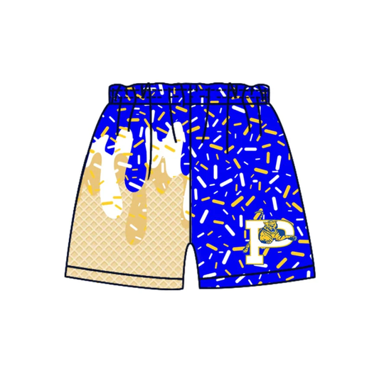 PRE ORDER Deadline August 19close custom no moq baby kids kids clothing Ice Cream Shorts Boys' Shorts blue shorts