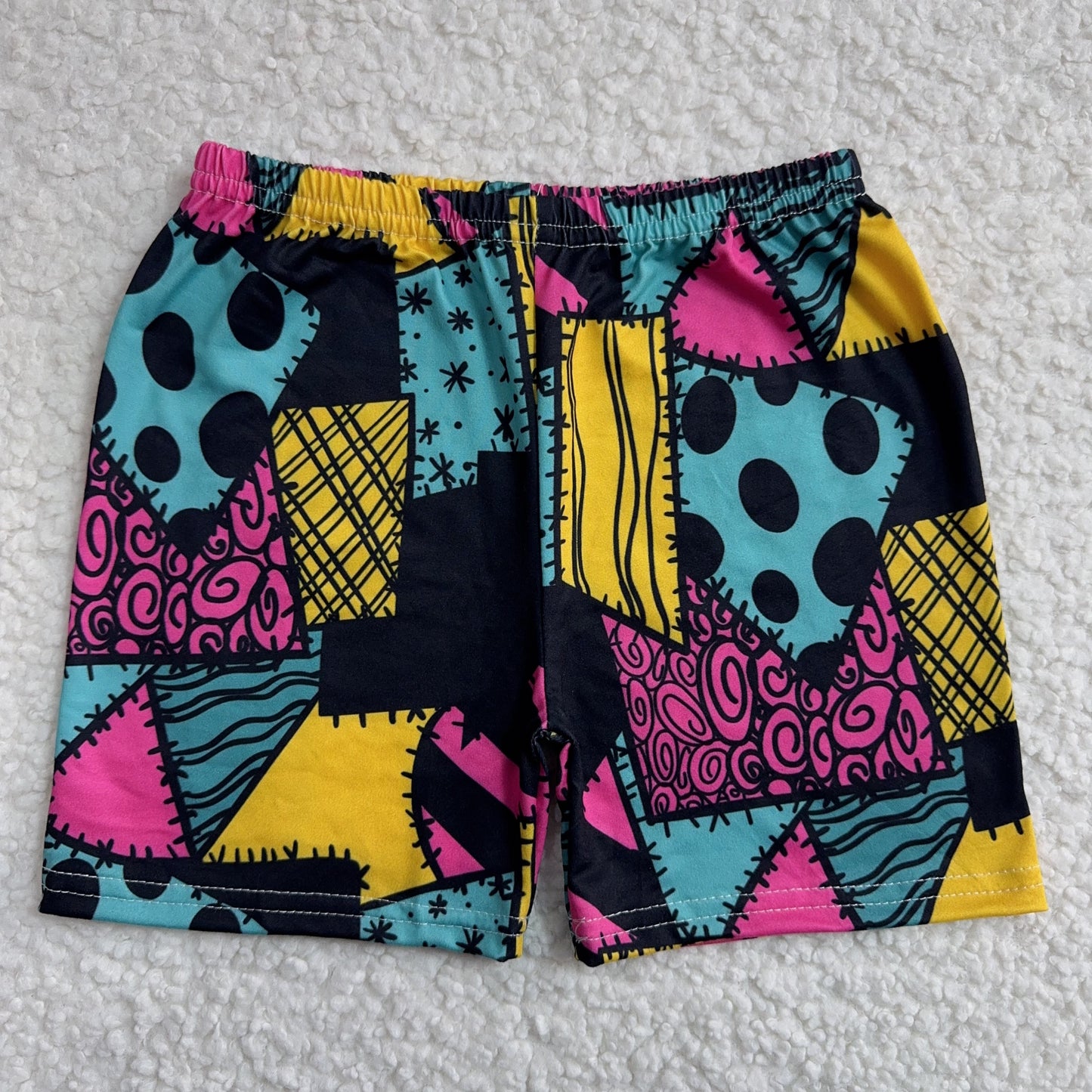 RTS SALES NO MOQ Color graphic shorts