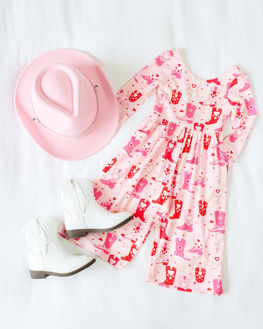 cowboy romper Long Sleeve Pocket Romper