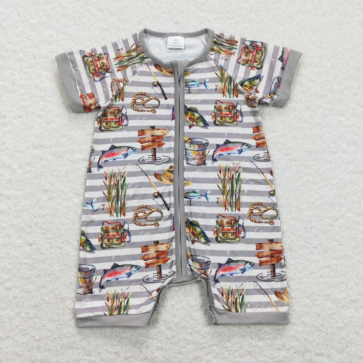 RTS NO MOQ Baby boy clothes Shorts Sleeve Romper Mixed Sizes