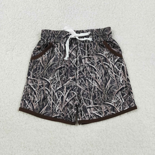 RTS NO MOQ（In Stock) SS0674 Jungle Dry Grass Leaf Shorts