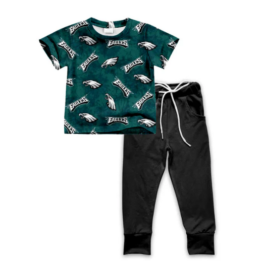 Deadline July 15 custom no moq  eta 6-7weeks Team short-sleeved trousers suit boys sets