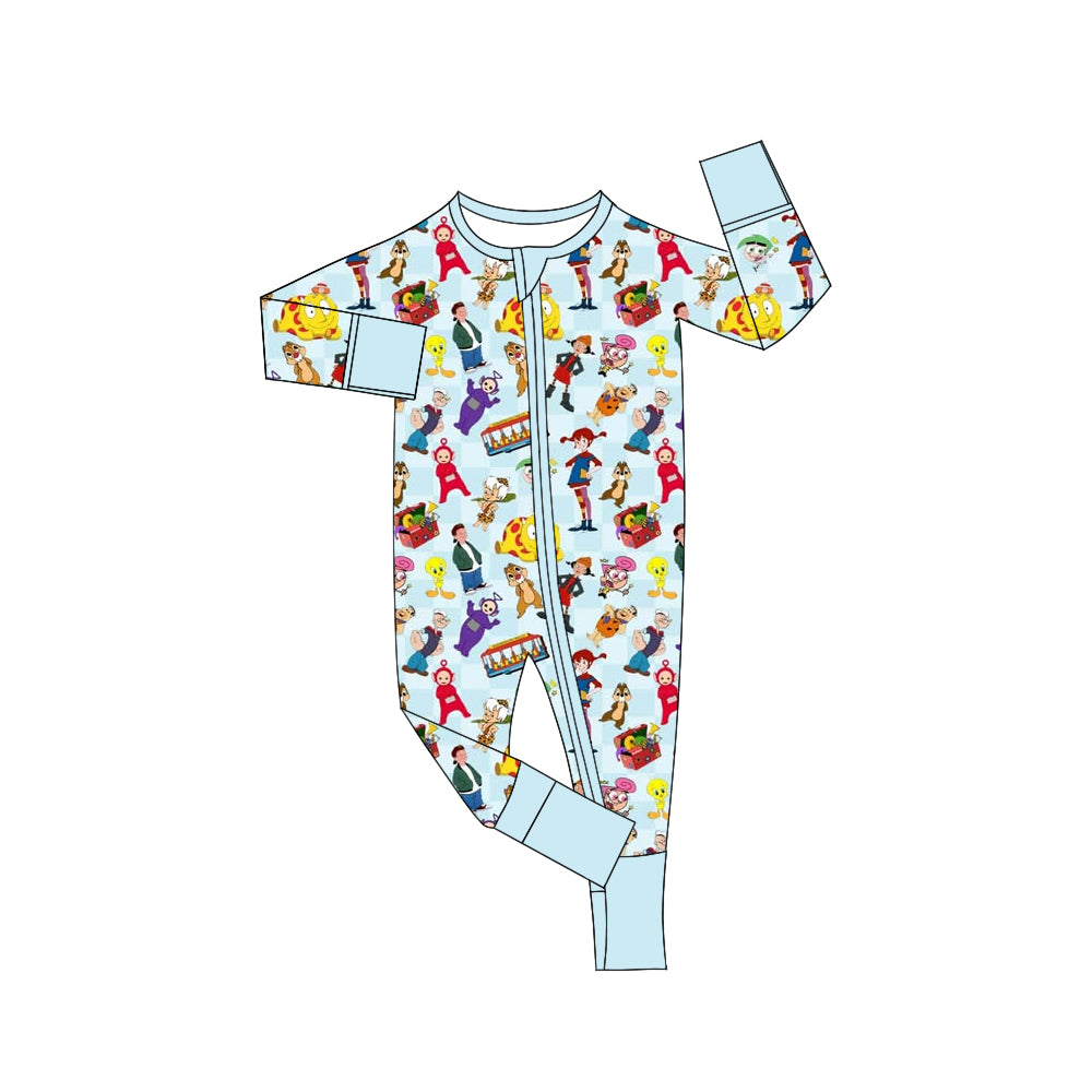 Custom moq 3 eta 7/8week moq 5 eta /4/5week Cartoon Long Sleeve Romper