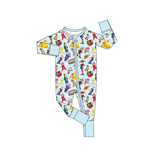 Custom moq 3 eta 7/8week moq 5 eta /4/5week Cartoon Long Sleeve Romper