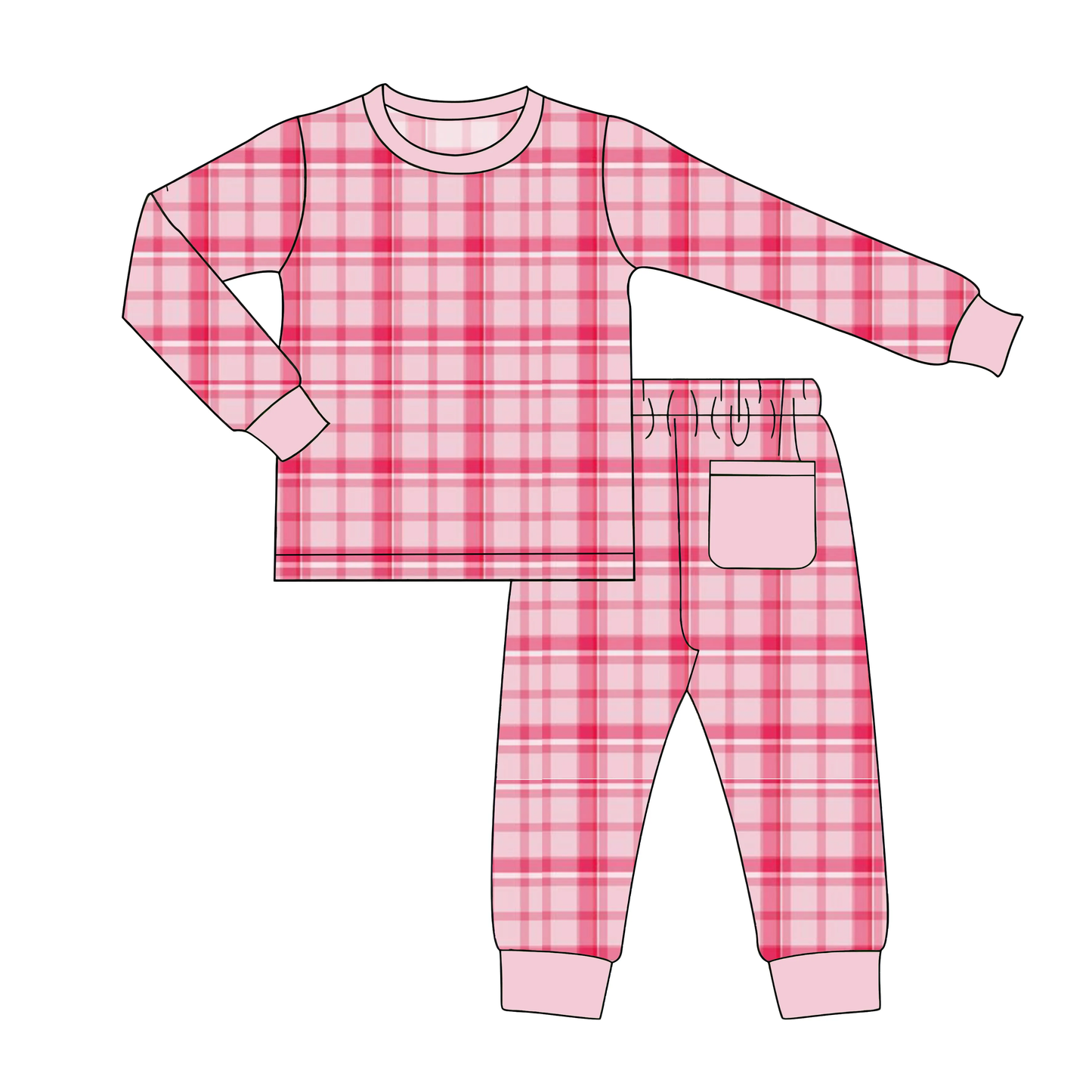 Custom moq 3 eta 7/8week moq 5 eta /4/5week Watermelon Red Irregular Plaid Long Sleeve Suit