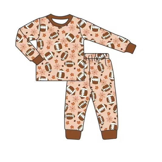 Custom moq 3 eta 7/8week moq 5 eta /4/5week Brown long-sleeved suit with pudding oval pattern