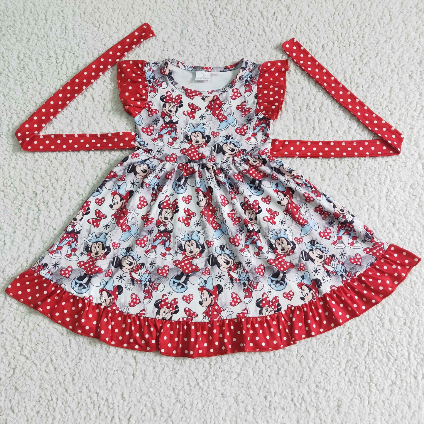 red twirl dress