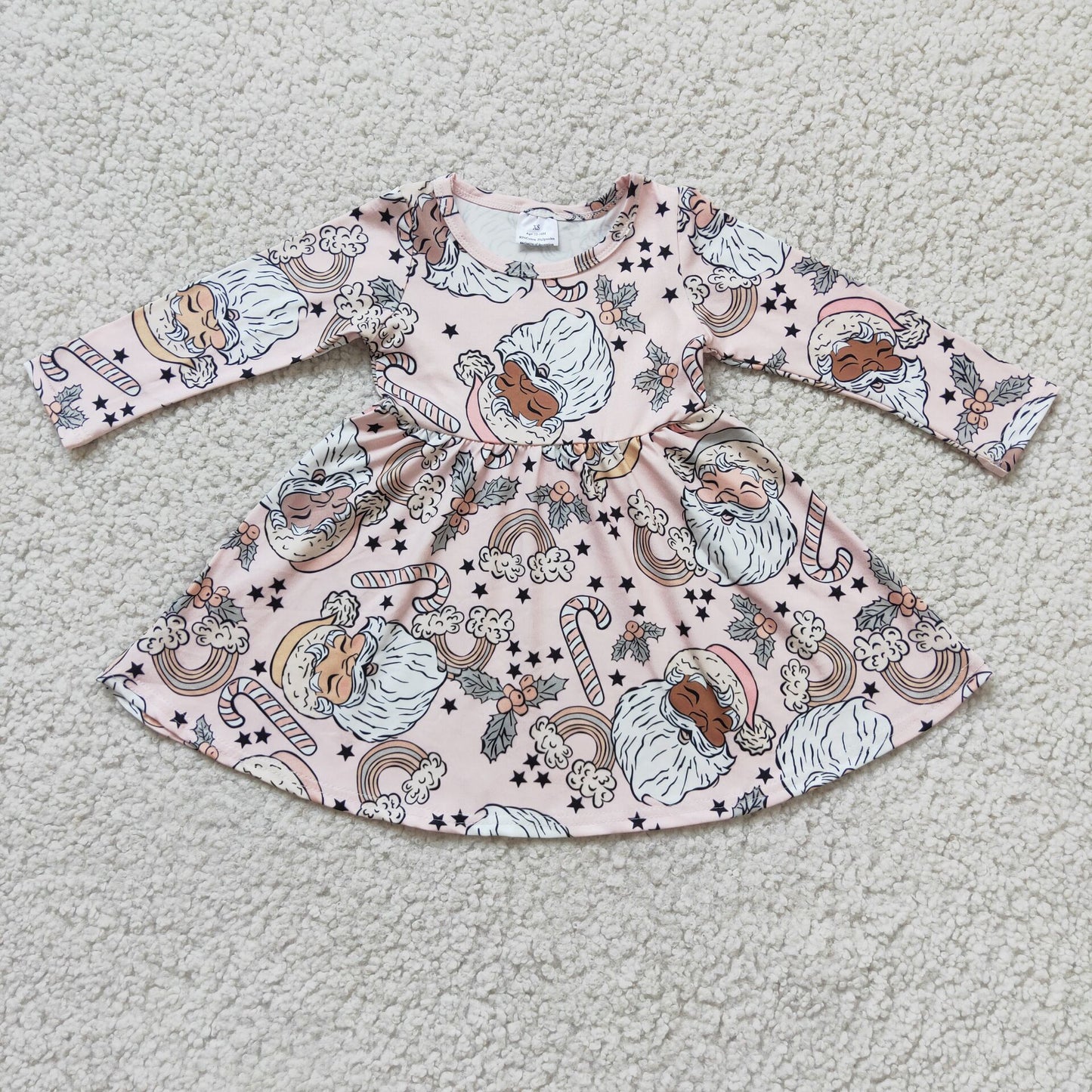 RTS NO MOQ（In Stock ) 6 A9-3 Christmas girl's dress