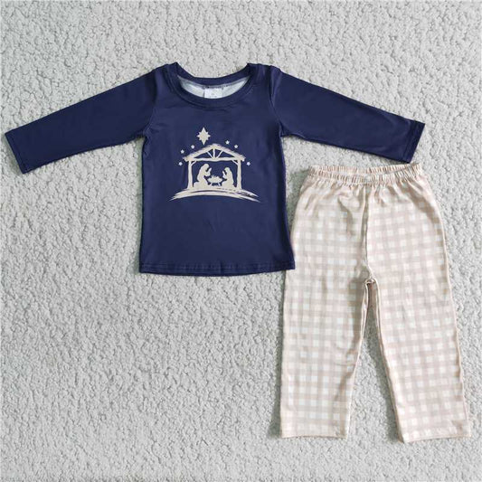 blue pjs boys outfits