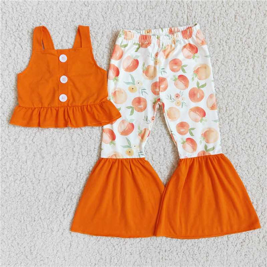 orange  peach outfits