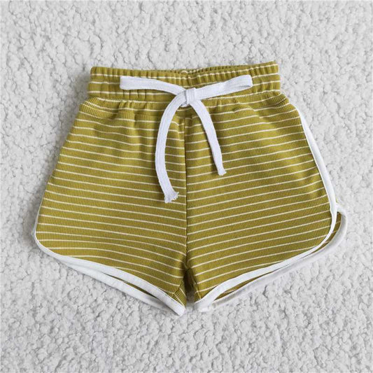 B0-30 green striped shorts