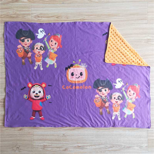 6 B10-19 boy girls watermelon golden blanket