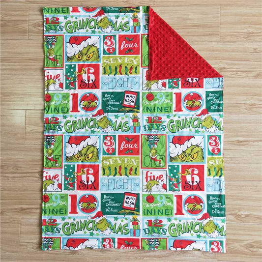 christmas  Grinch one-five  blanket