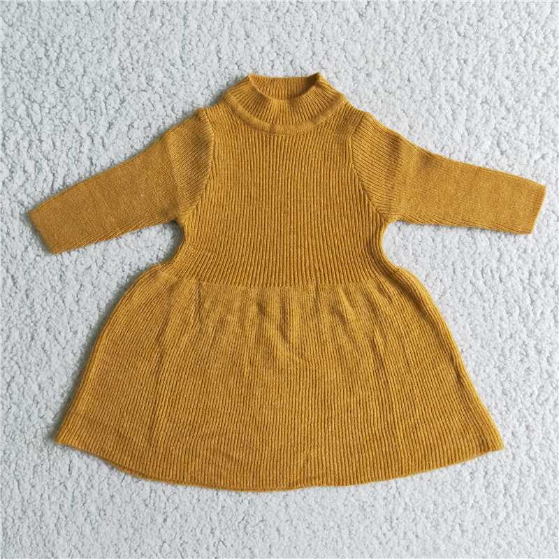 6 A5-13 girls clothing long sleeve sweater apricot