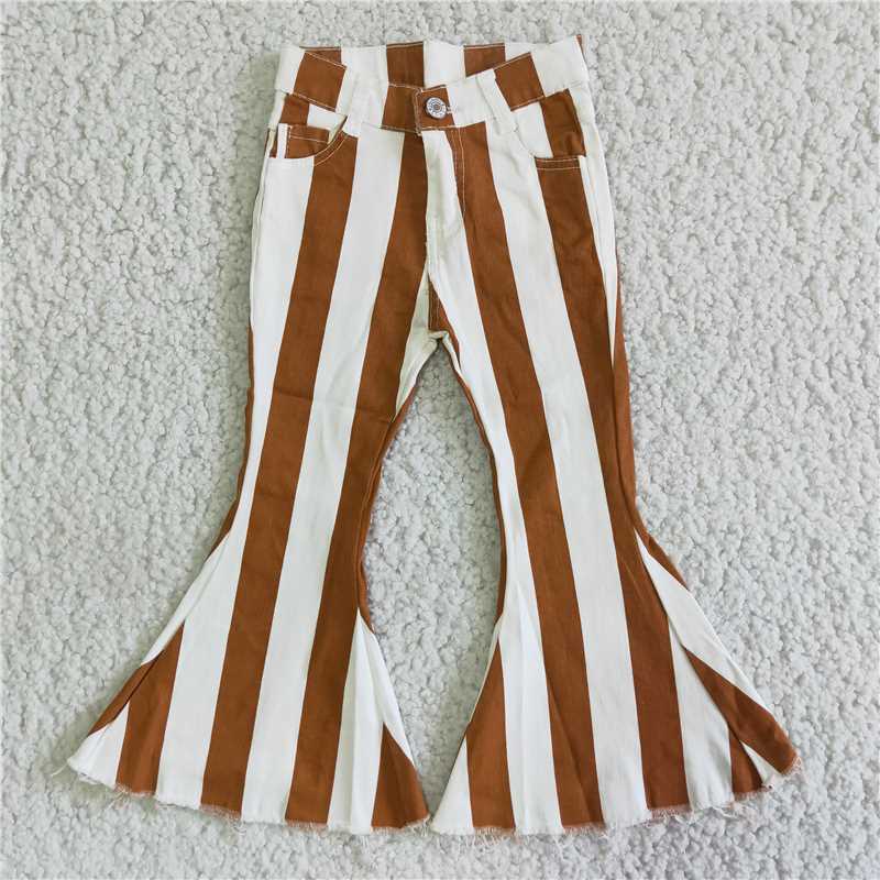 stripe bell pants