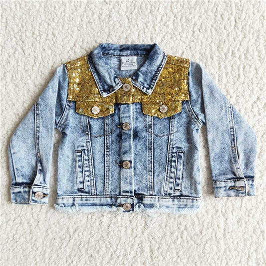 SEQUIN  denim blue jacket