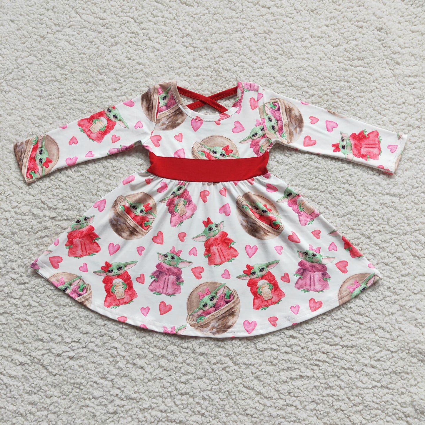 6 A2-4 valentine's day long sleevedress