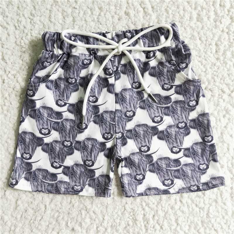 SS0001 Gray Yak Drawstring Shorts