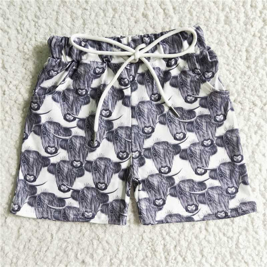 SS0001 Gray Yak Drawstring Shorts