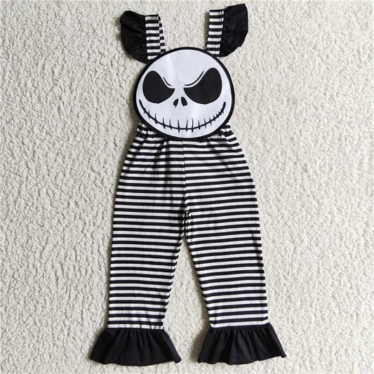 SR0081 girls clothes halloween long sleeve top with long pants overalls cartoon print